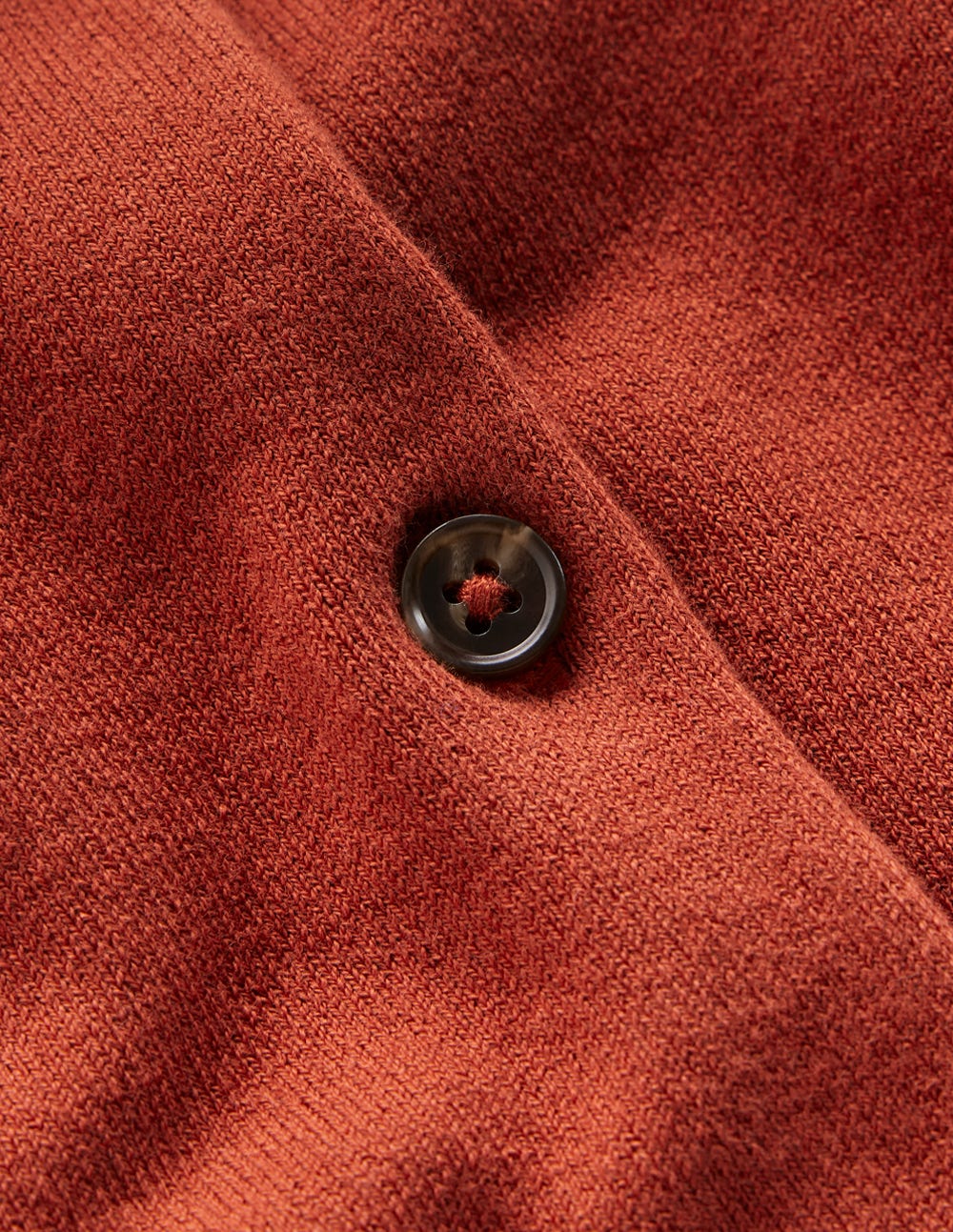 Emilia Cotton Crew Cardigan-Roasted Chestnut Brown