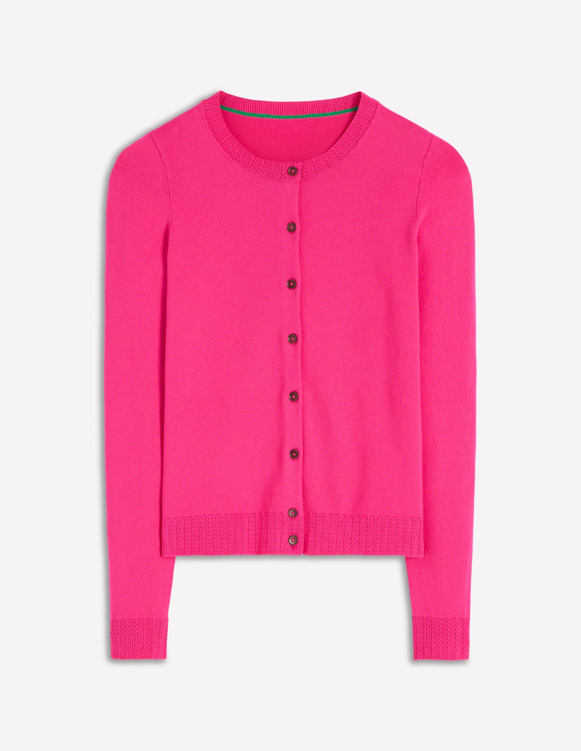 Emilia Cotton Crew Cardigan-Pink Peony-5