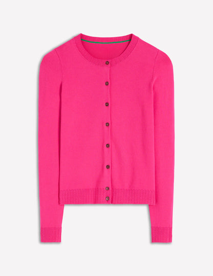 Emilia Cotton Crew Cardigan-Pink Peony-5