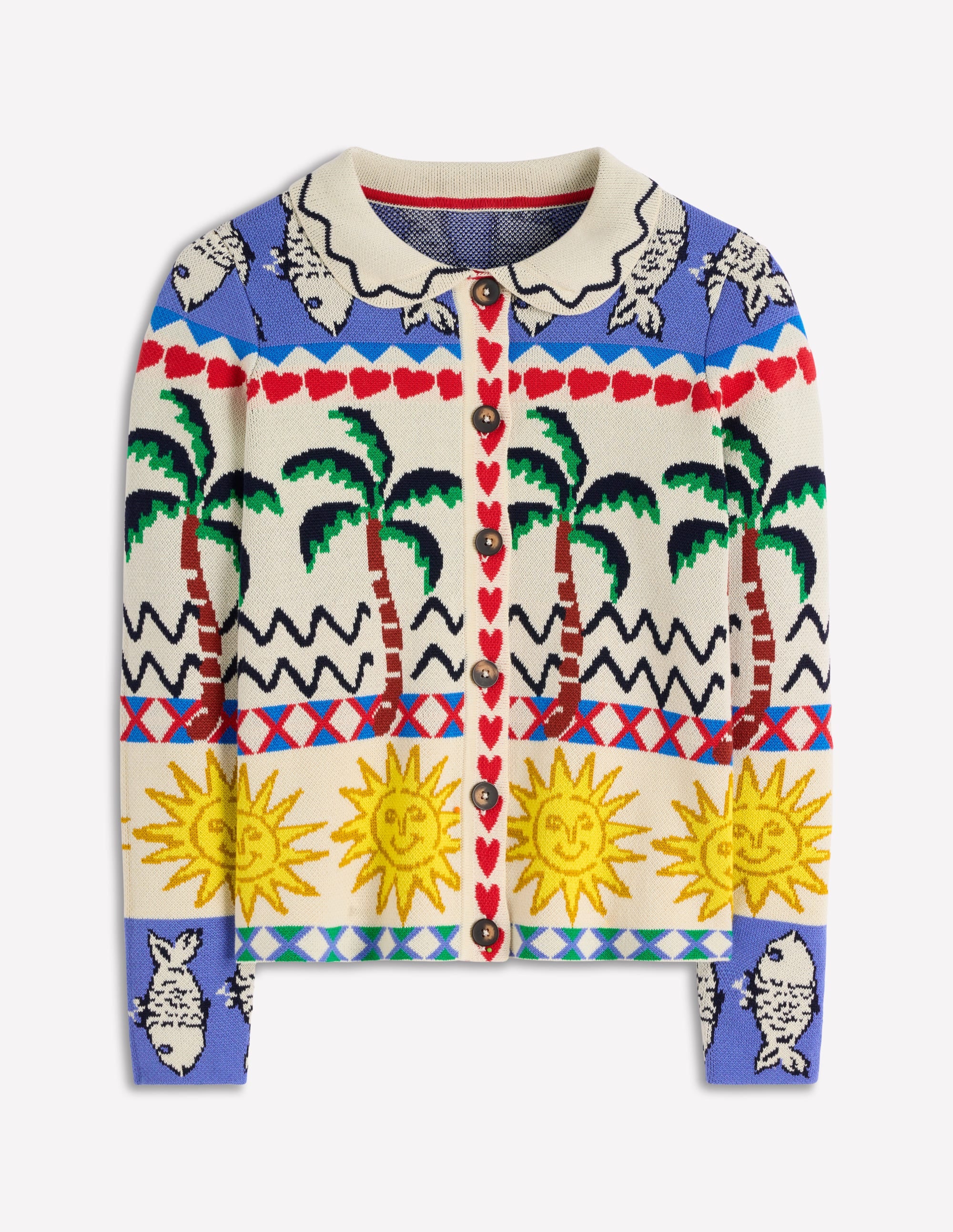 Jacquard Knitted Shacket-Warm Ivory, Novelty - Image 5