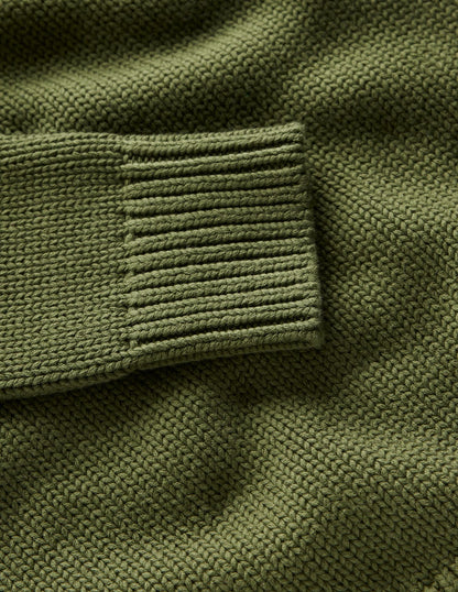 Lucy Oversized Cotton Jumper-Promenade Green-7