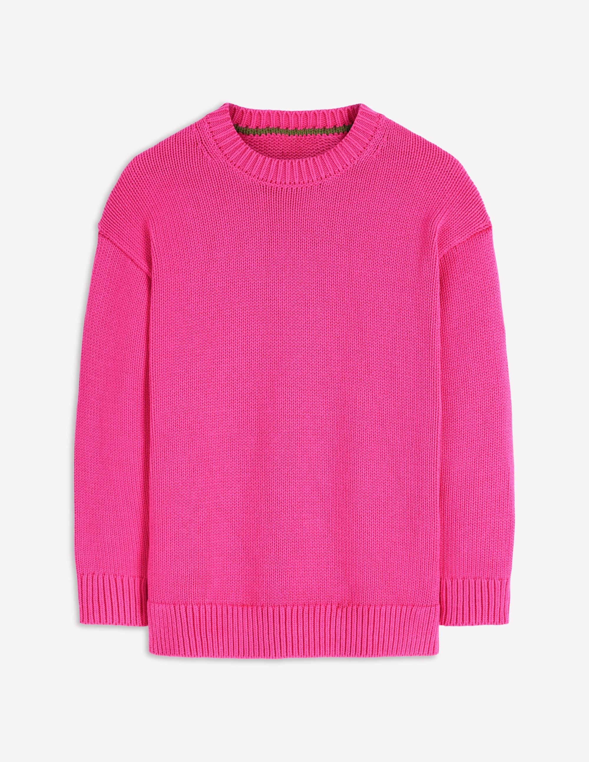 Lucy Oversized Cotton Jumper-Pink Peony - Image 6