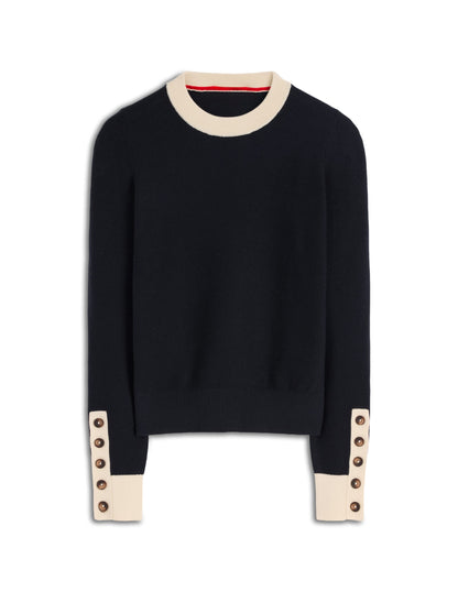 Grace Colour Block Jumper-Navy-5