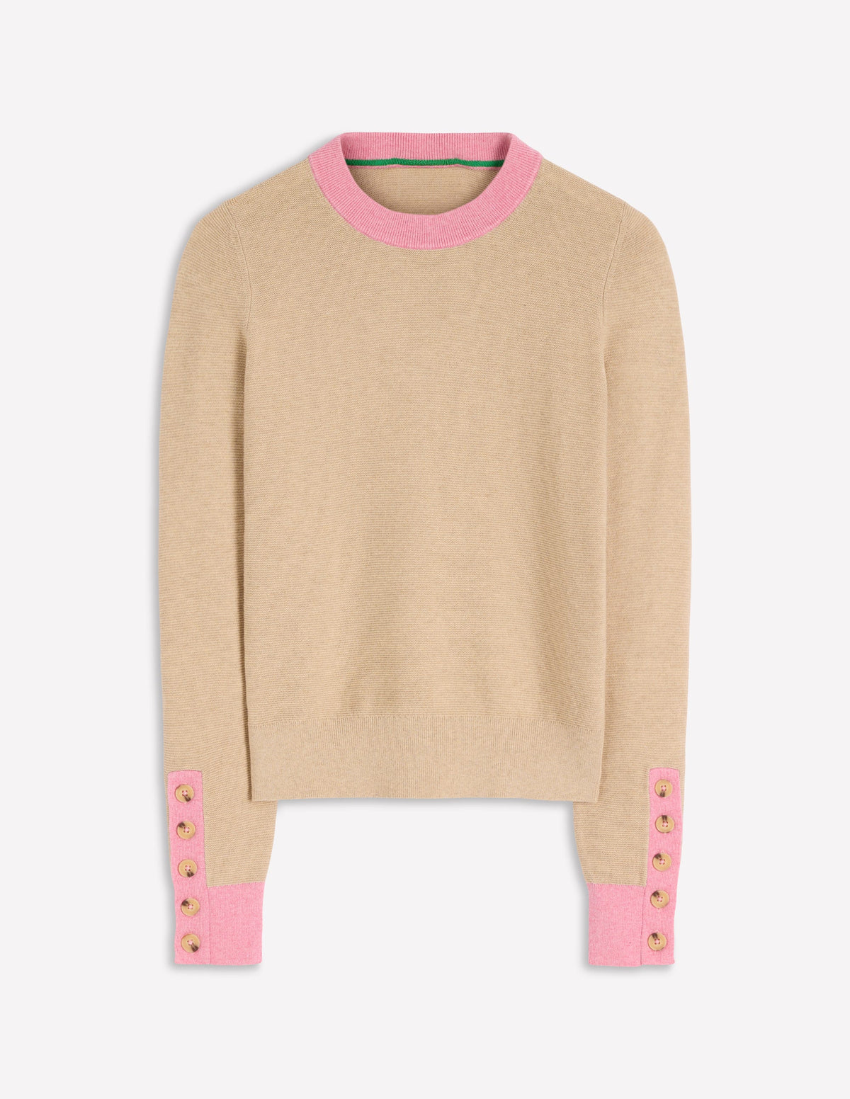 Grace Colour Block Jumper-Vellum - Image 5