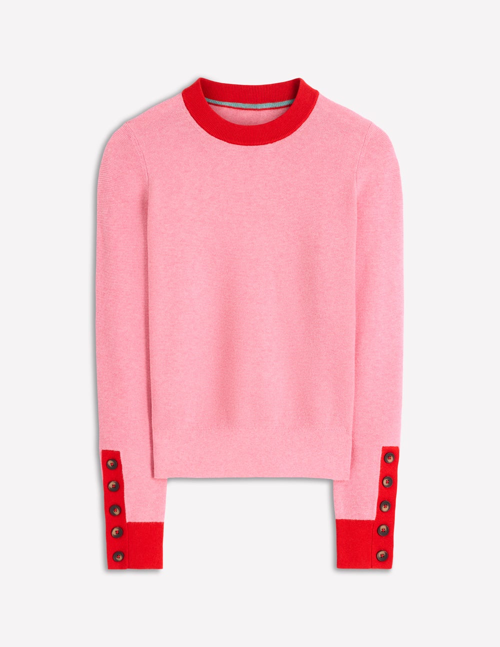 Grace Colour Block Jumper-Pink Lady