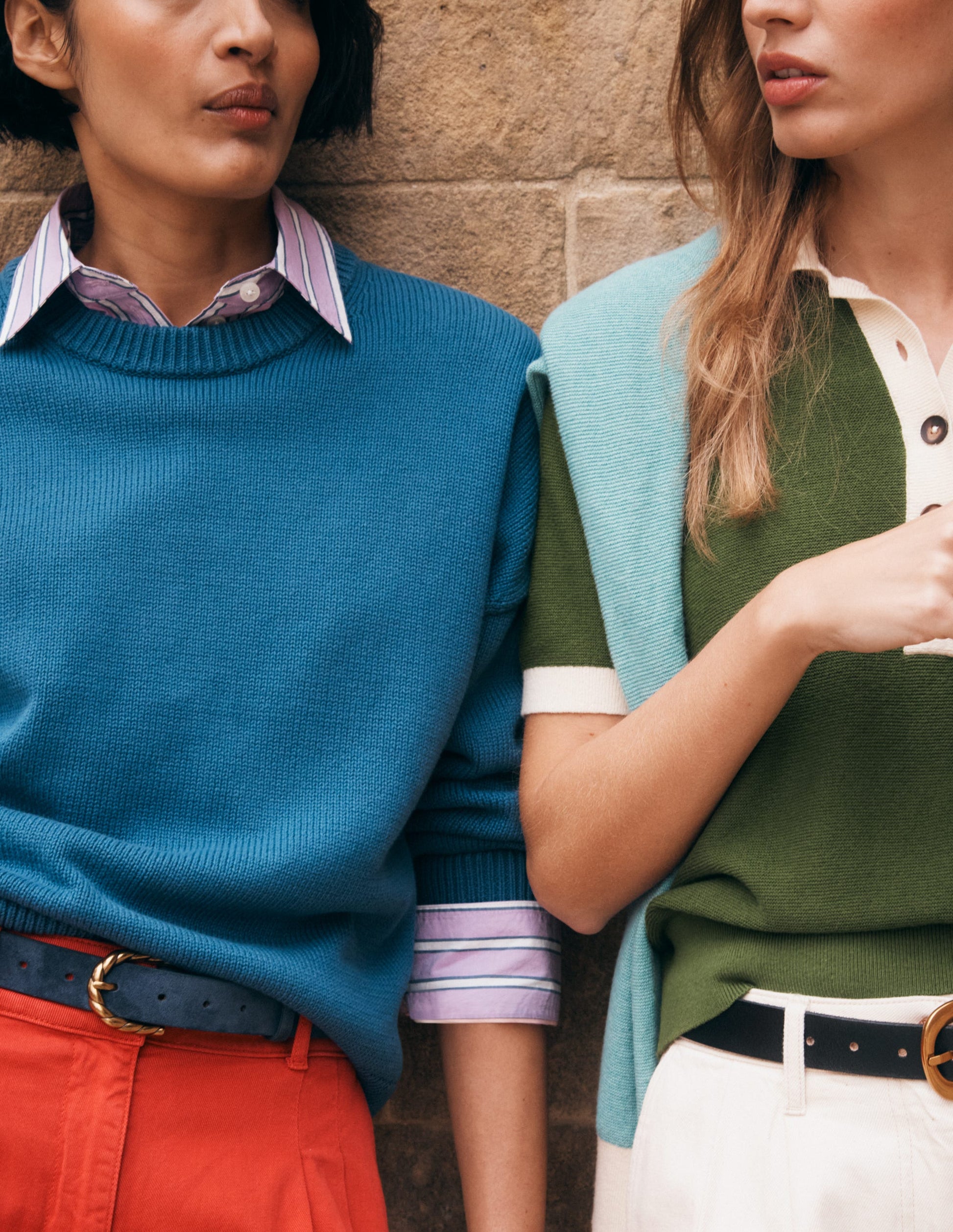 Lucy Relaxed Cotton Jumper-Denim Blue-1