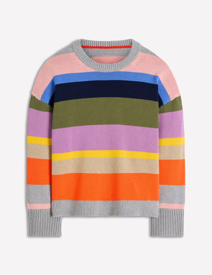 Lucy Relaxed Cotton Jumper-Mutli, Rainbow-6