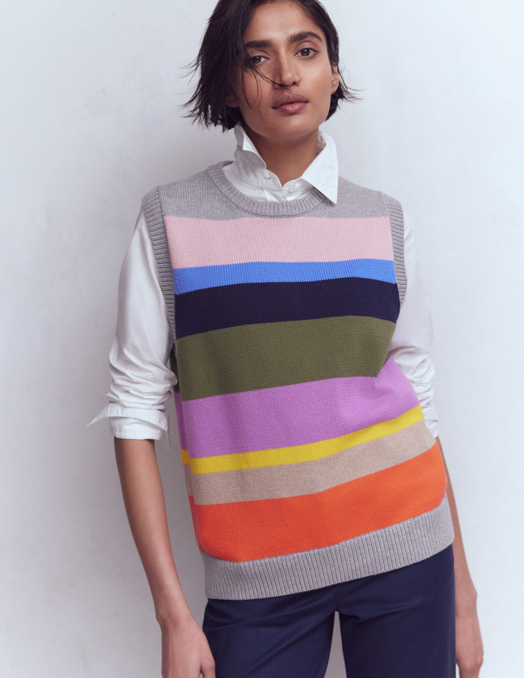Lucy Cotton Tank - Multi, Rainbow | Boden UK