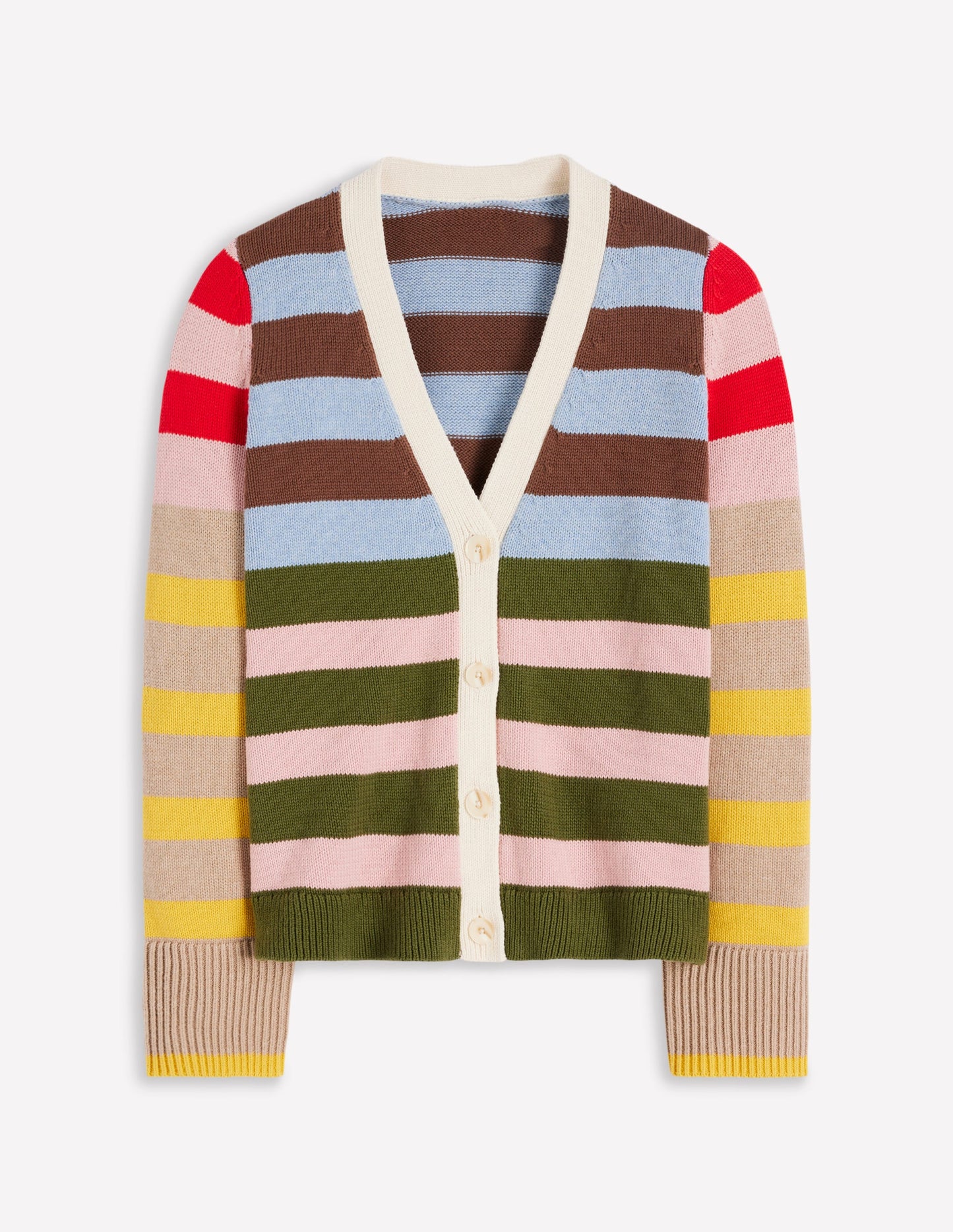 Lucy Relaxed Cotton Cardigan-Multi Hotch