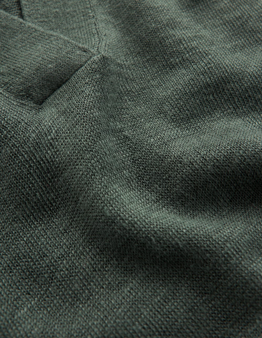 Agnes Collared Linen Jumper-Green Jasper-6