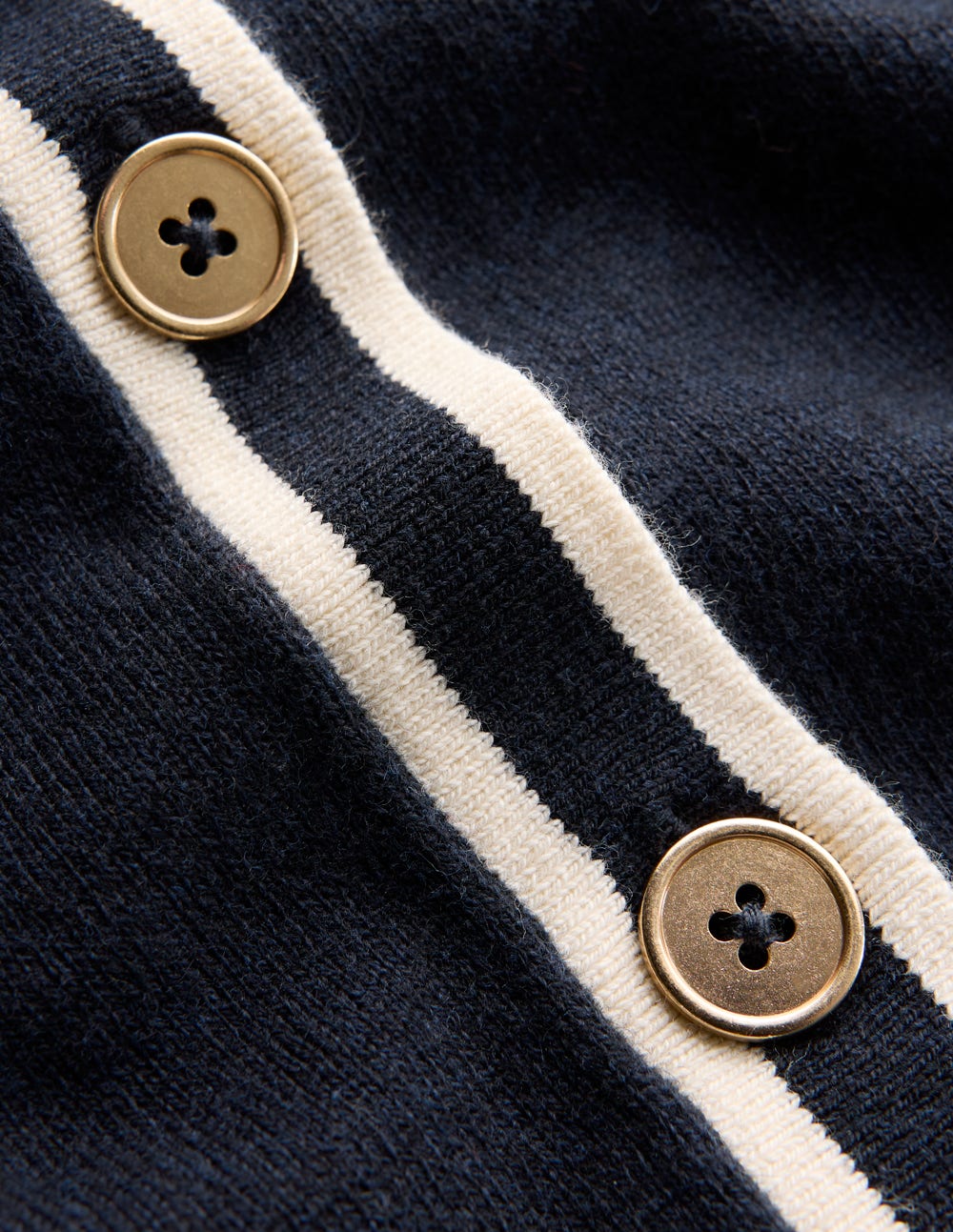 Liz Knitted Collared Cardigan-Navy - Image 6
