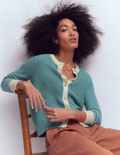 Grace Colour Block Cardigan-Cloudy Jane Blue-1