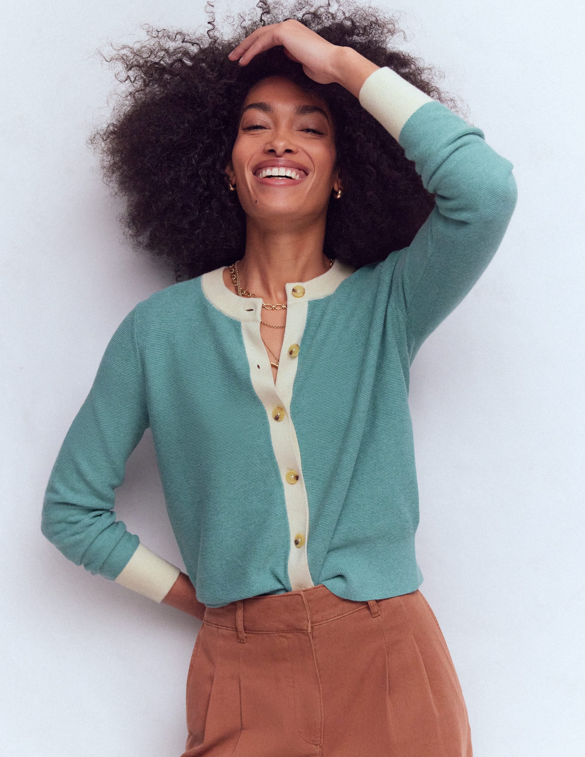Grace Colour Block Cardigan-Cloudy Jane Blue - Image 4