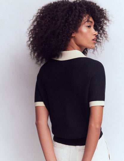 Grace Colour Block T-Shirt-Navy-4