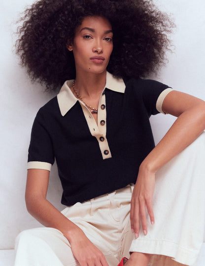 Grace Colour Block T-Shirt-Navy-5