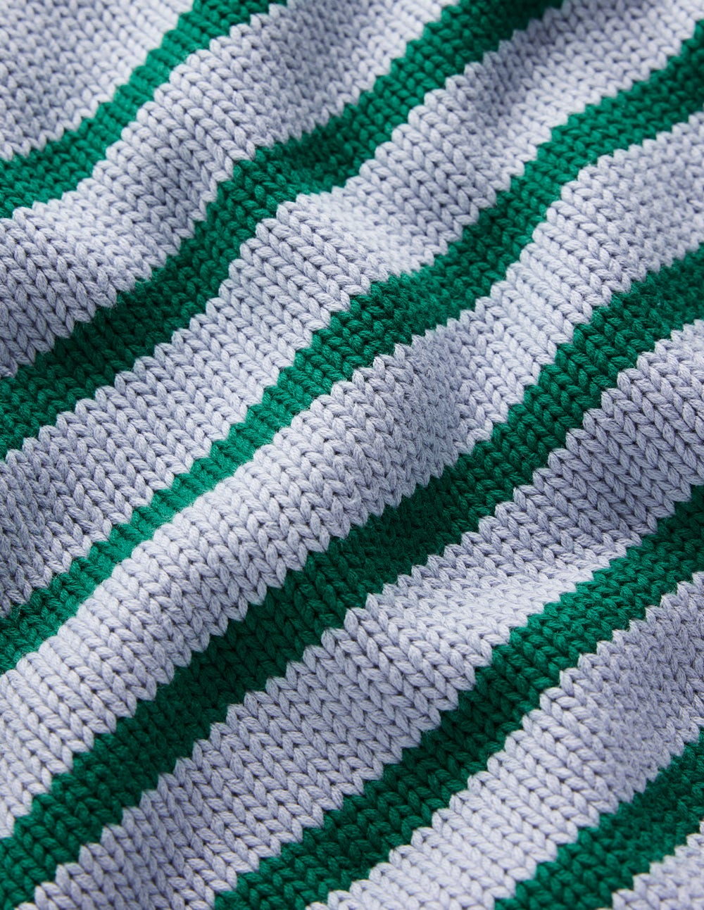 Lucy Chunky Cotton Jumper-Blue/ Green - Image 7