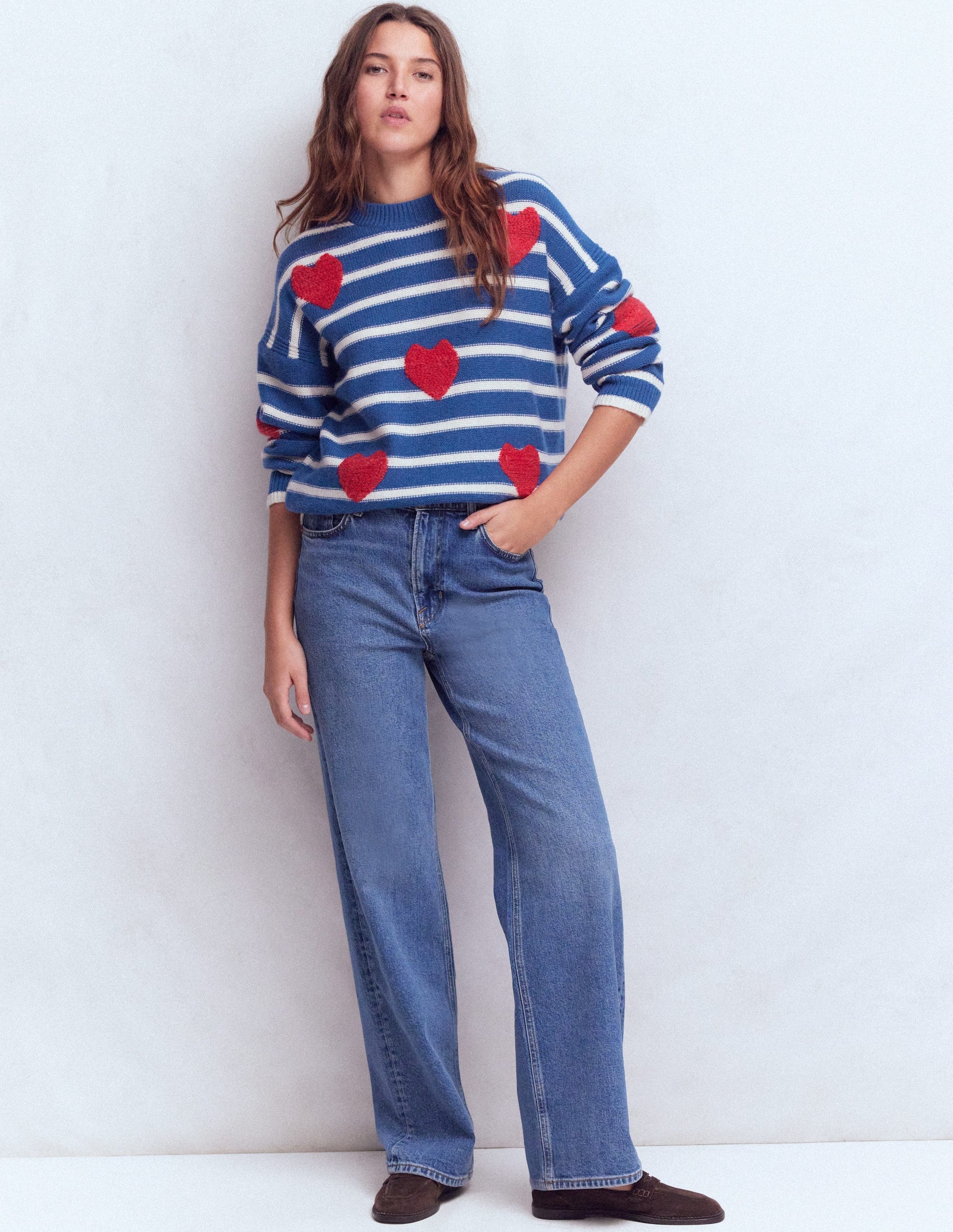 Isa Embroidered Jumper-Delft Blue Hearts-4