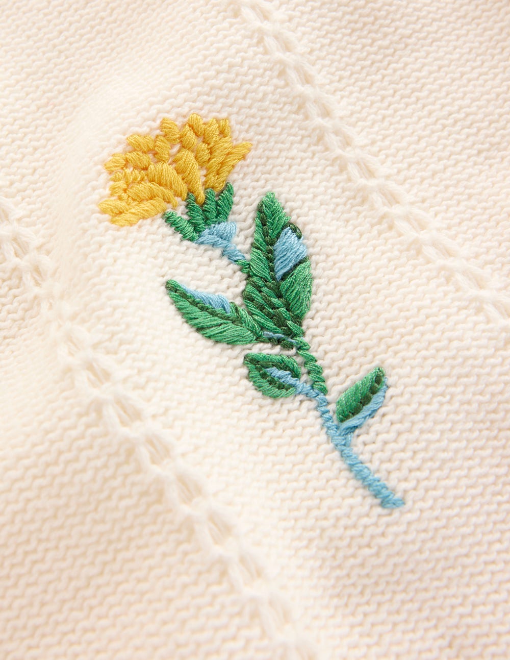 Valeria Crochet Trim Jumper-Warm Ivory , Embroidery - Image 8