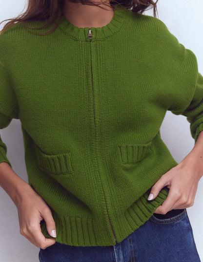 Maya Zip-up Jacket-Herb Garden-2