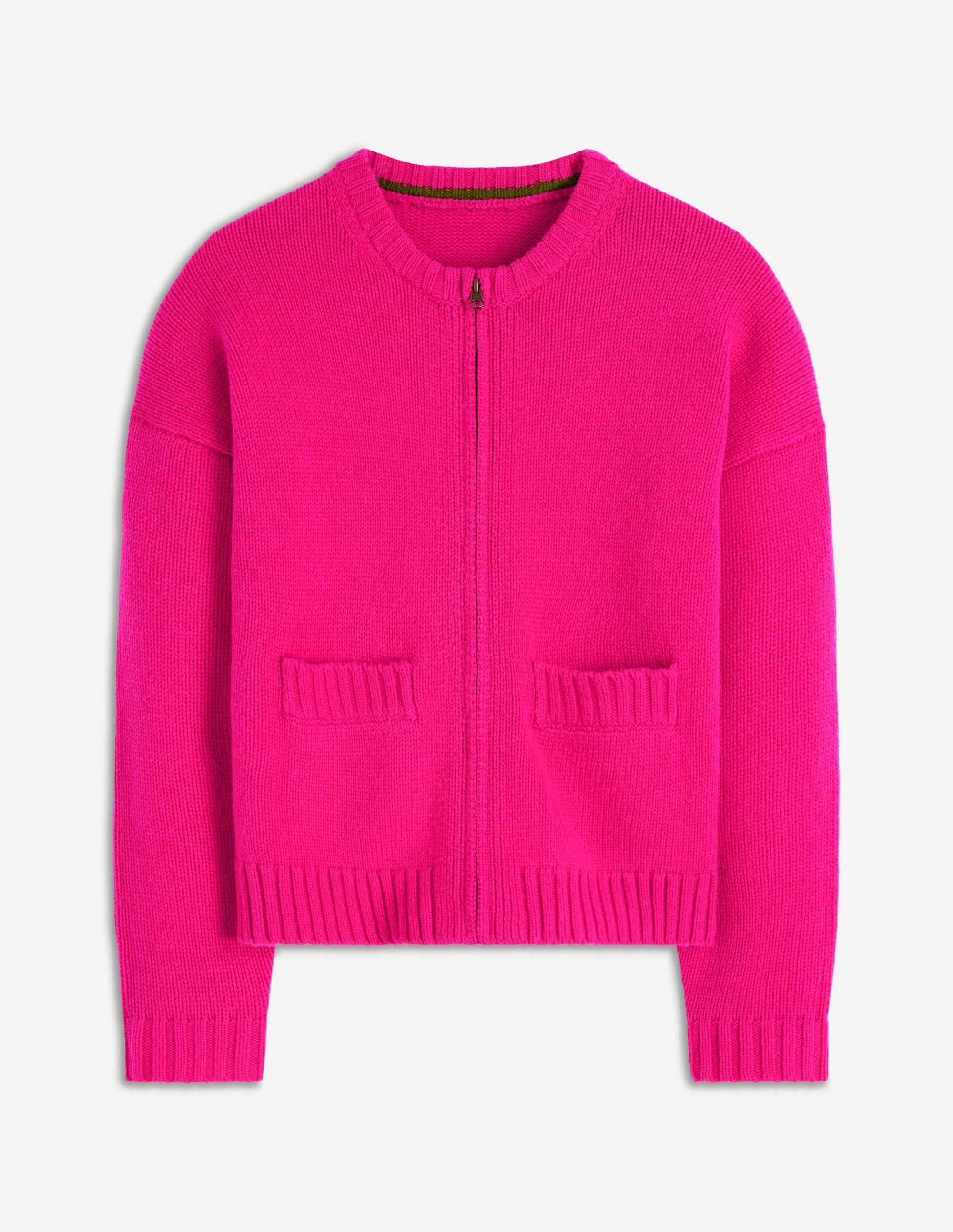 Maya Zip-up Jacket-Flamboyant Pink - Image 5