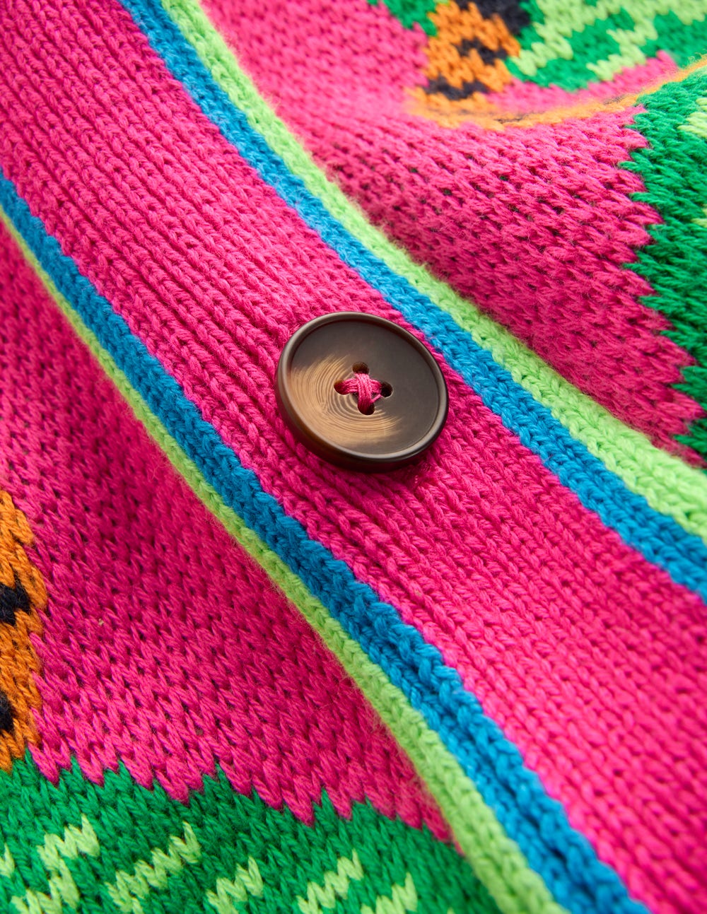 Jacquard Belted Cardigan-Pink Yarrow Tigers - Image 8