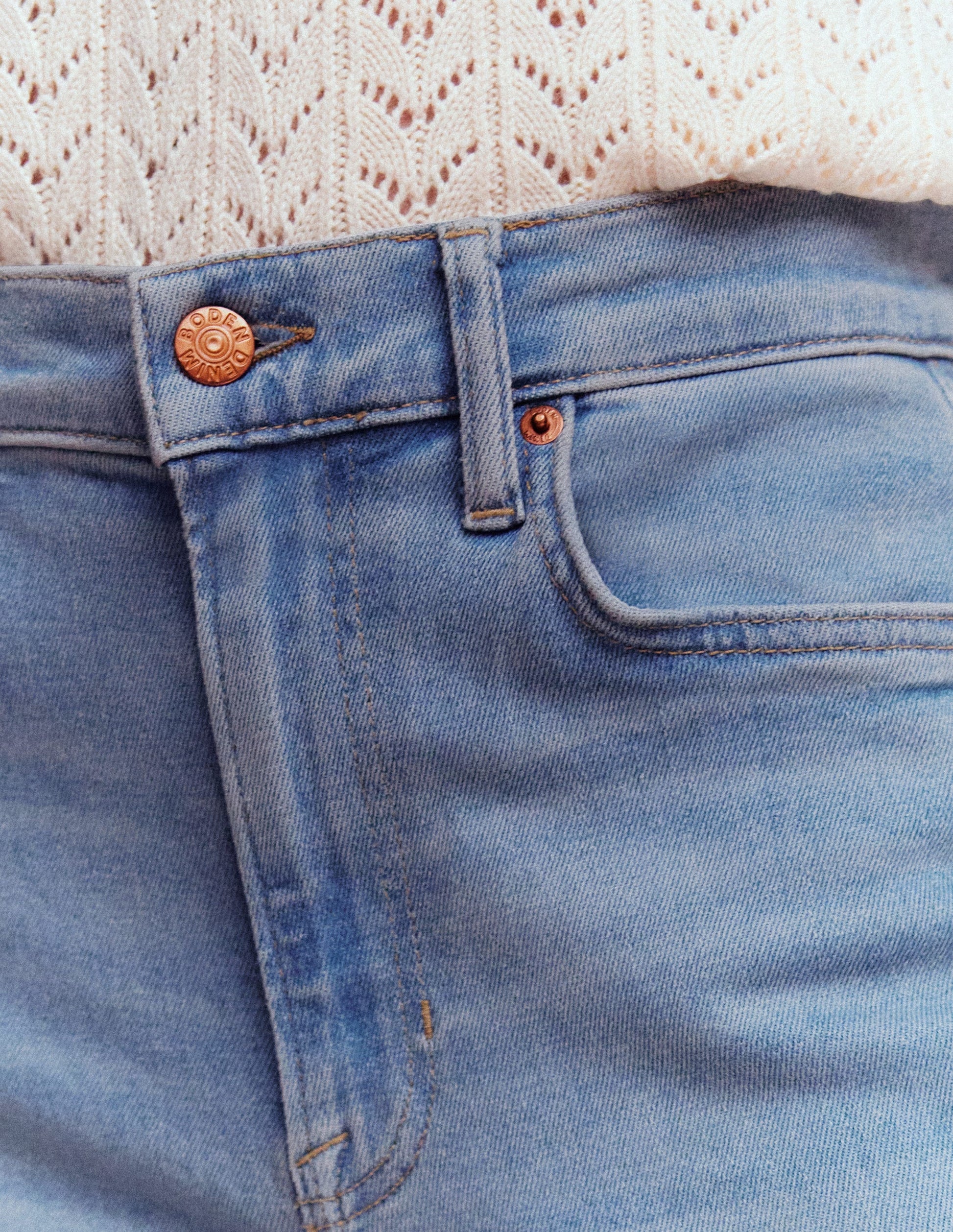 High Rise Wide Leg Jeans-Light Vintage-5