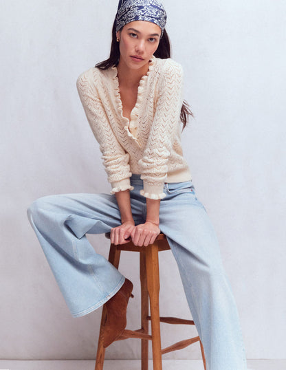 High Rise Wide Leg Jeans-Light Vintage-6