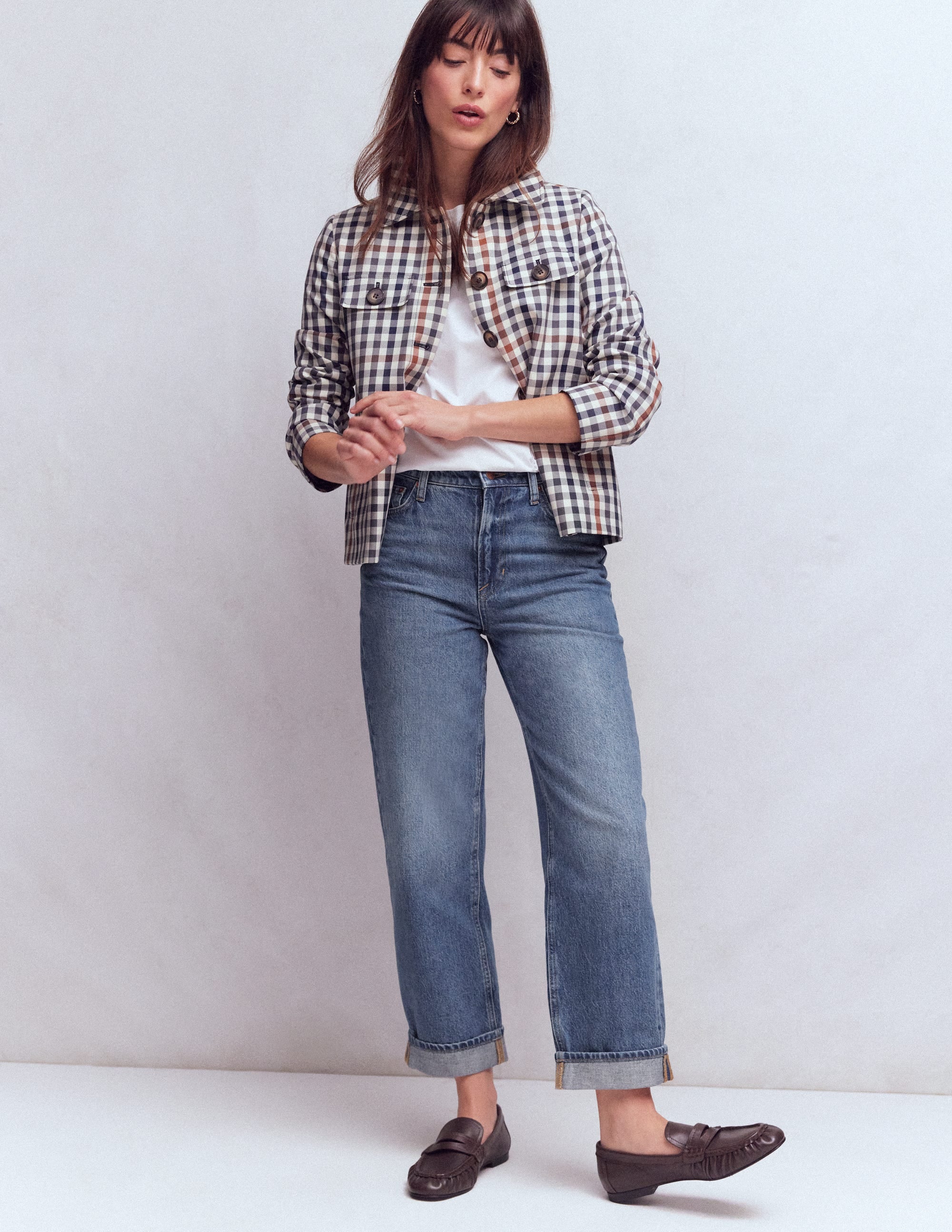 Mid Rise Relaxed Jeans-Mid Vintage - Image 1