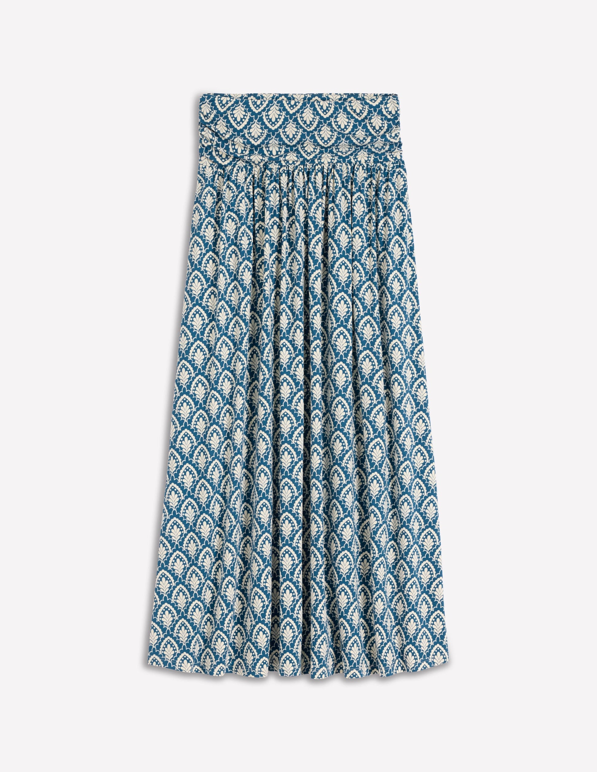 Rosaline Jersey Skirt-Blue, Petal Terrace-5