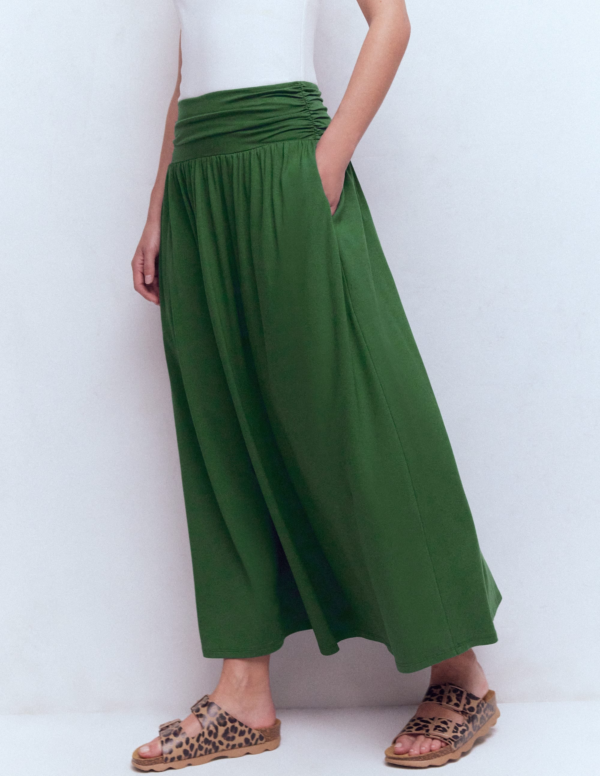 パンツ raspberrypie skirt jersey pants Rosaline Jersey Skirt - Hunter Green | Boden UK