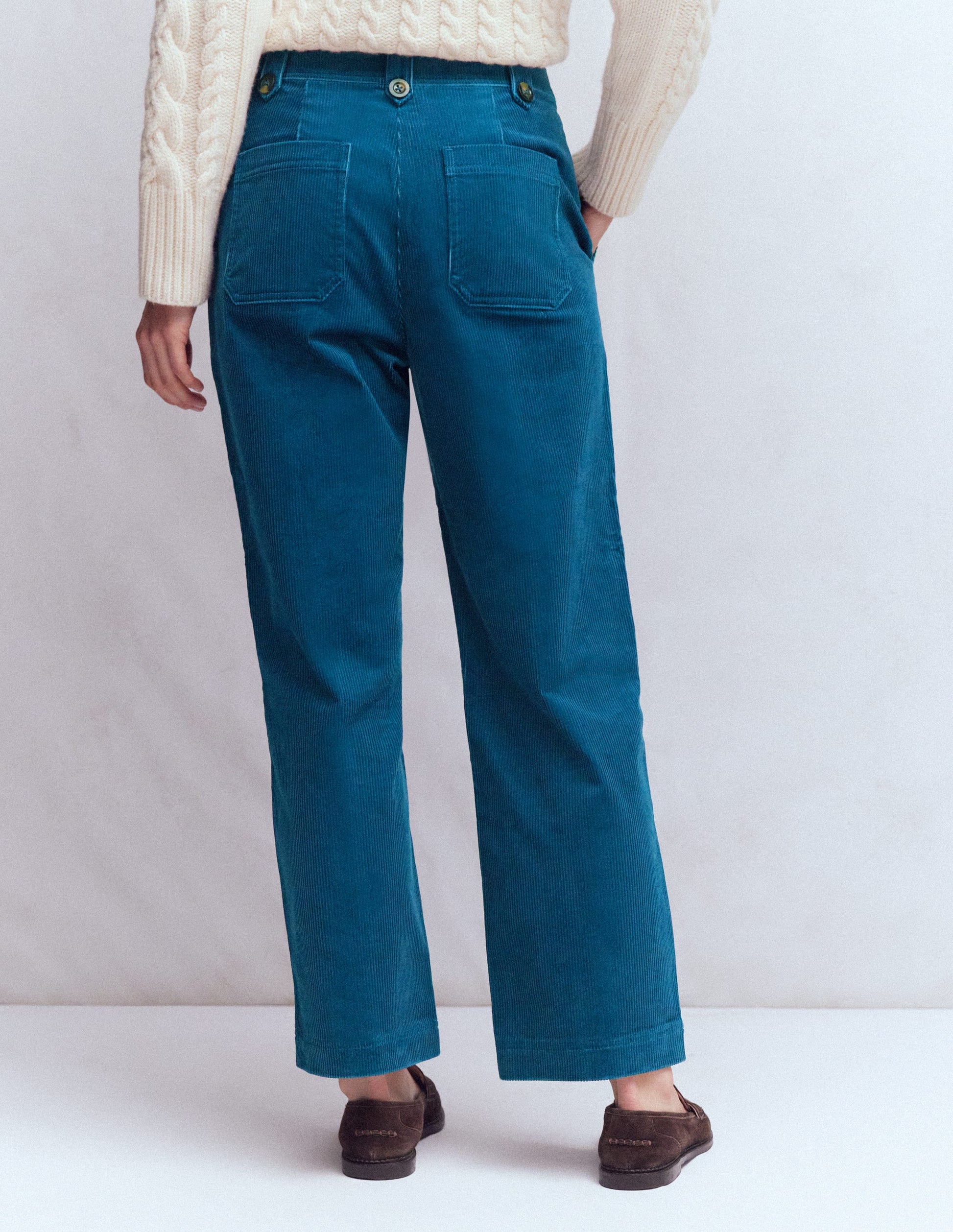 Pimlico Cord Trousers-Indigo Blue-3