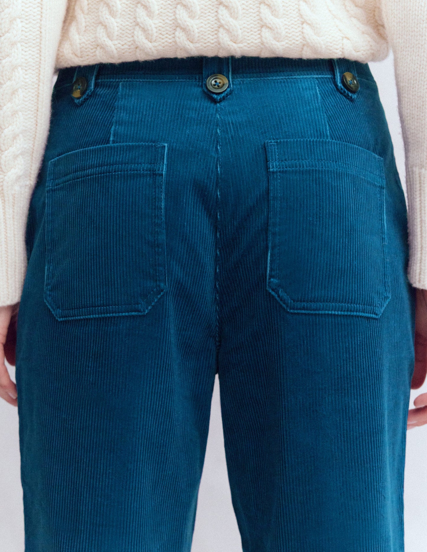Pimlico Cord Trousers-Indigo Blue