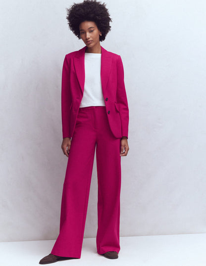 Belgravia Ponte Trousers-Pomegranate-1