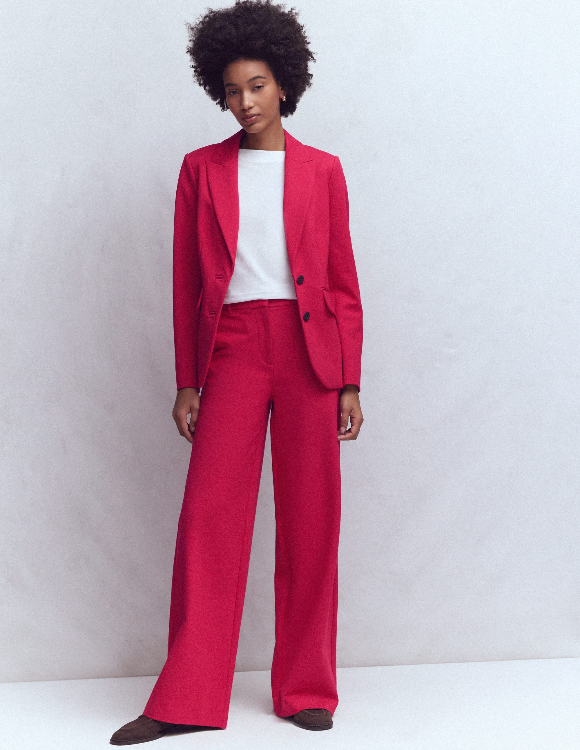 Belgravia Ponte Trousers-Pomegranate - Image 1