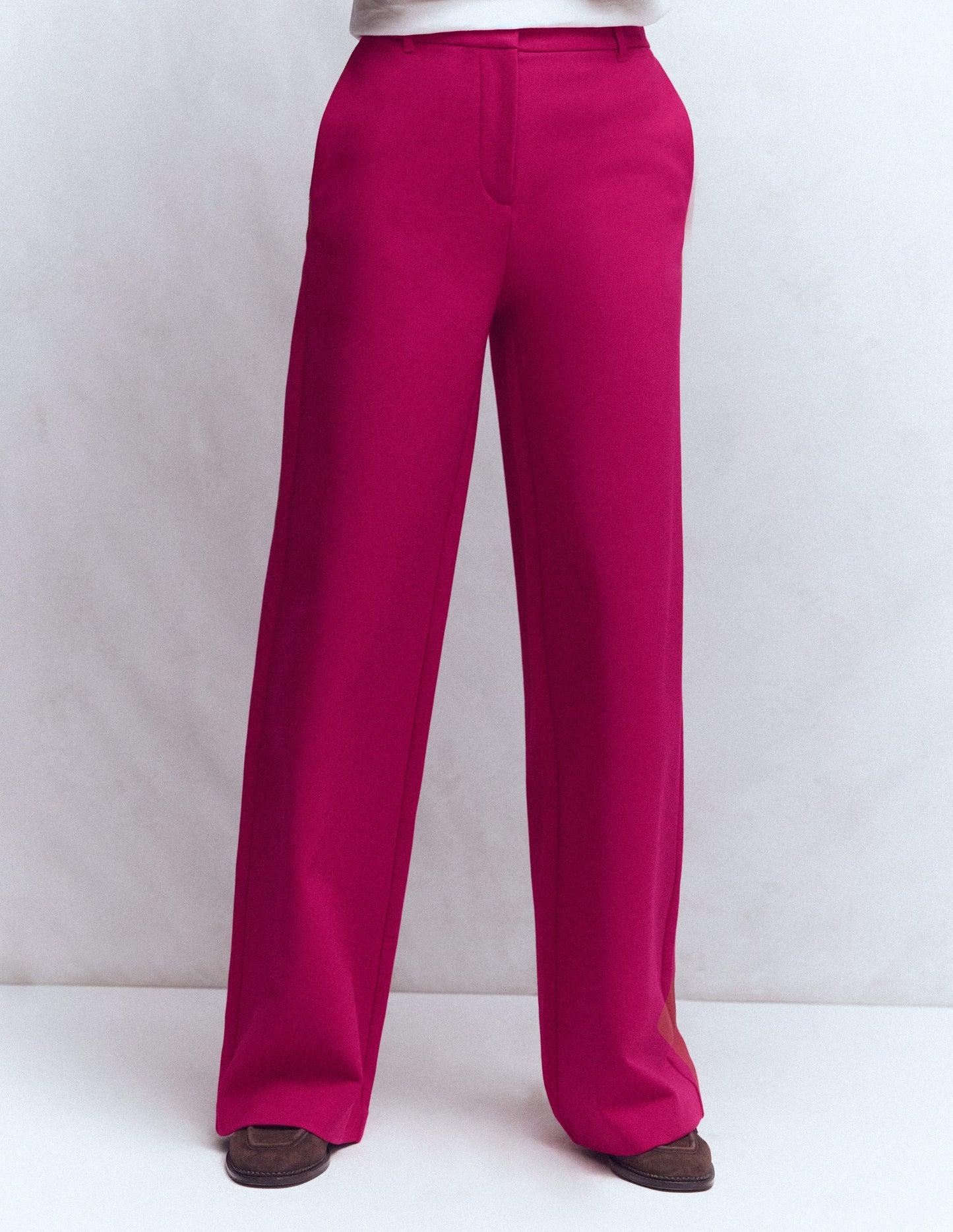 Belgravia Ponte Trousers-Pomegranate
