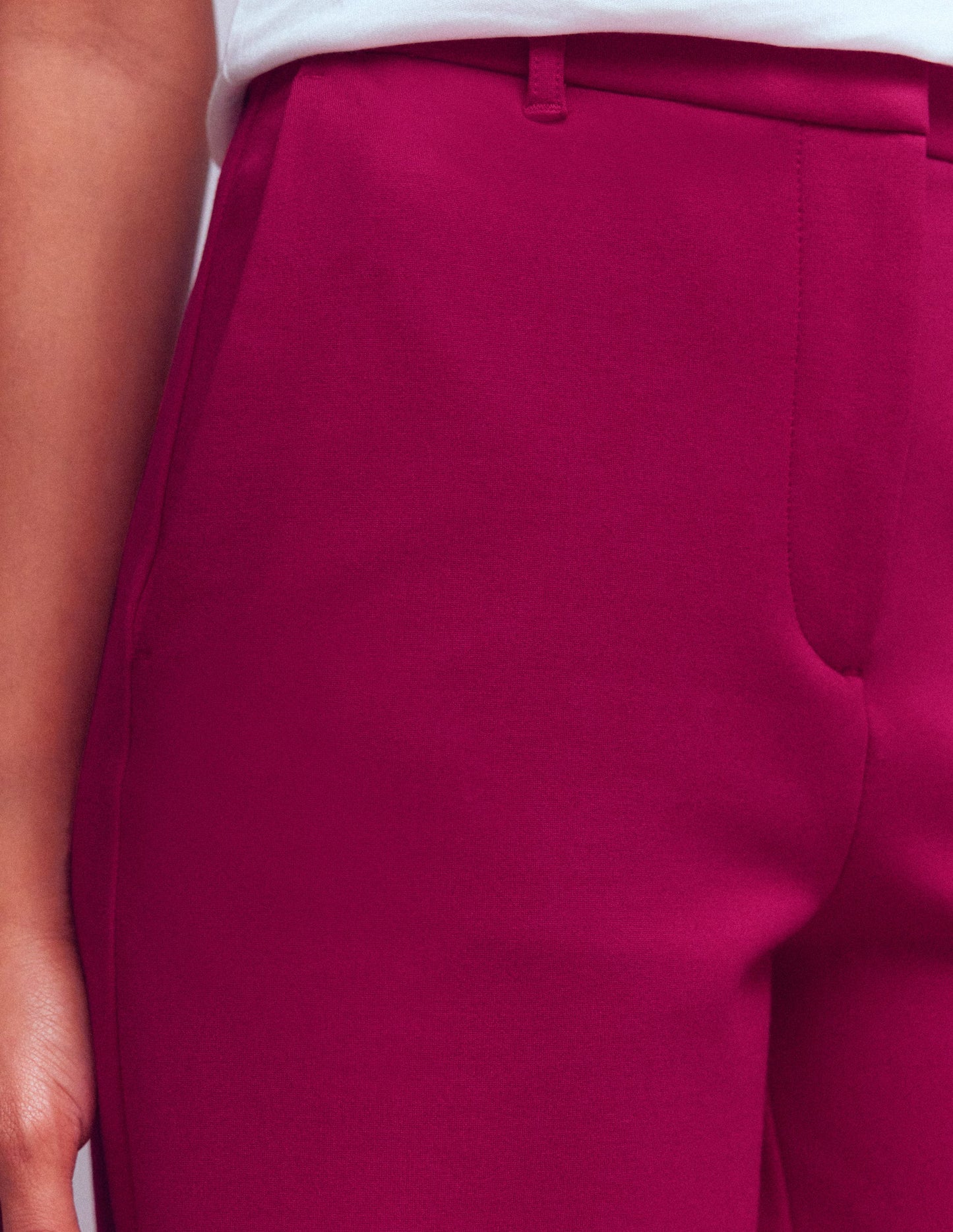 Belgravia Ponte Trousers-Pomegranate