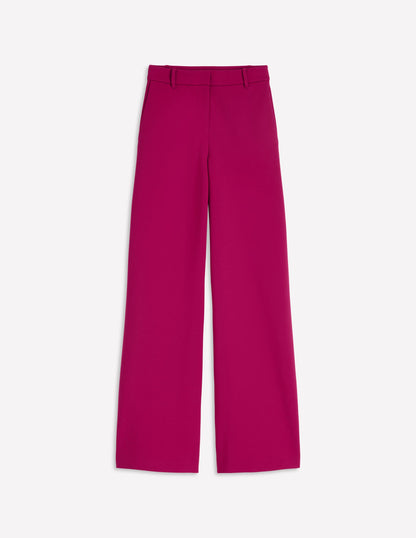 Belgravia Ponte Trousers-Pomegranate-7
