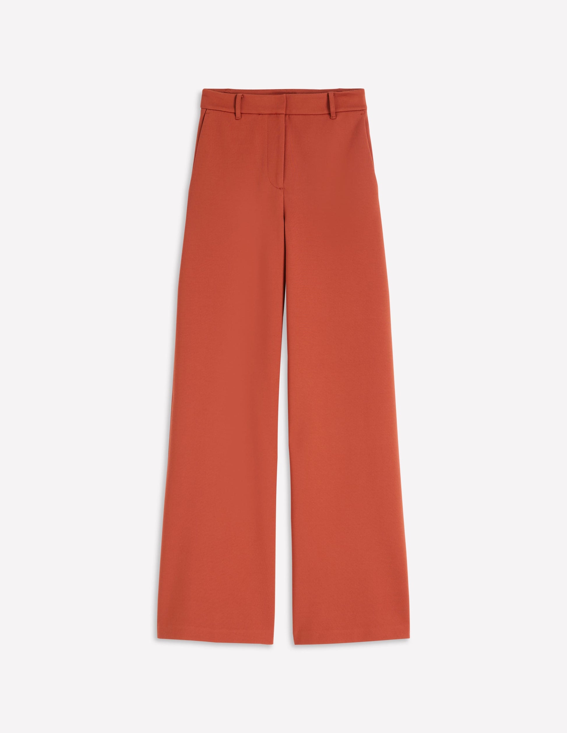 Belgravia Ponte Trousers-Burnt Orange-5