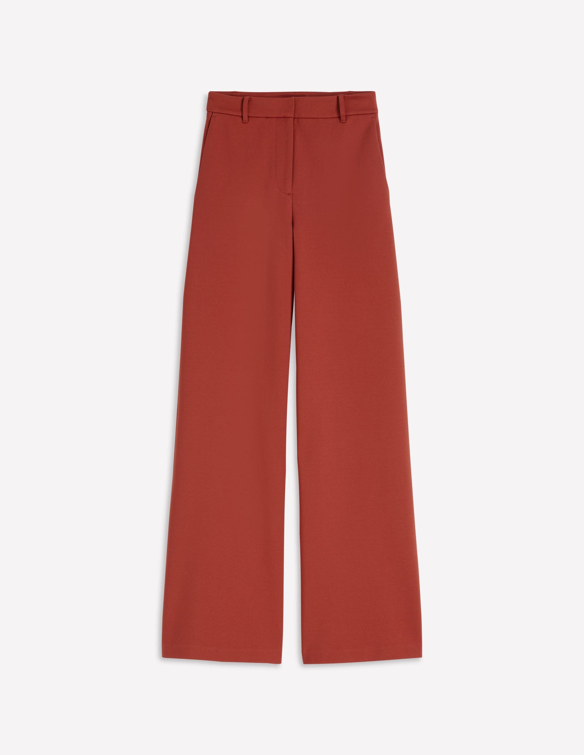 Belgravia Ponte Trousers-Burnt Orange-5
