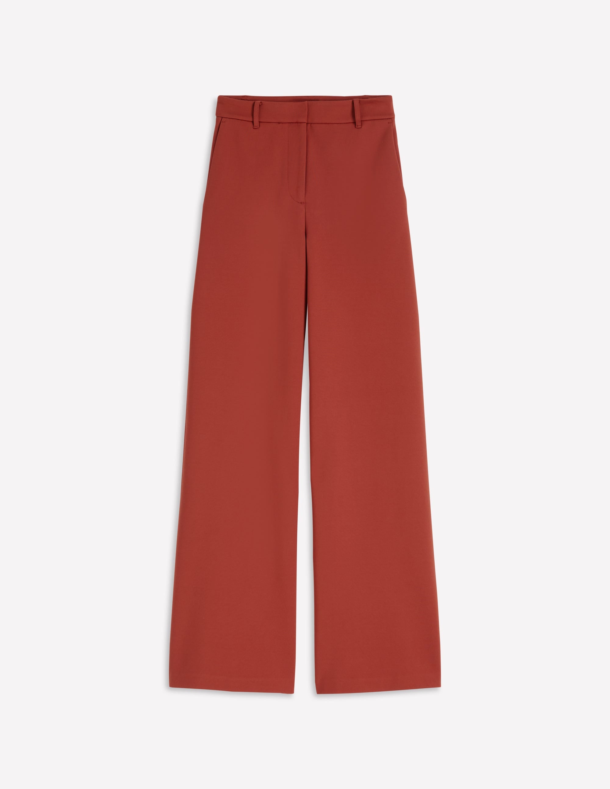 Belgravia Ponte Trousers-Burnt Orange - Image 5