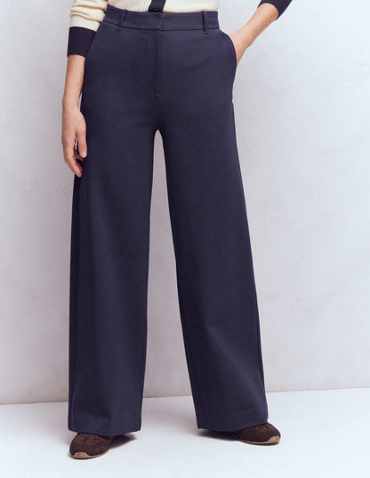 Belgravia Ponte Trousers-Navy-4