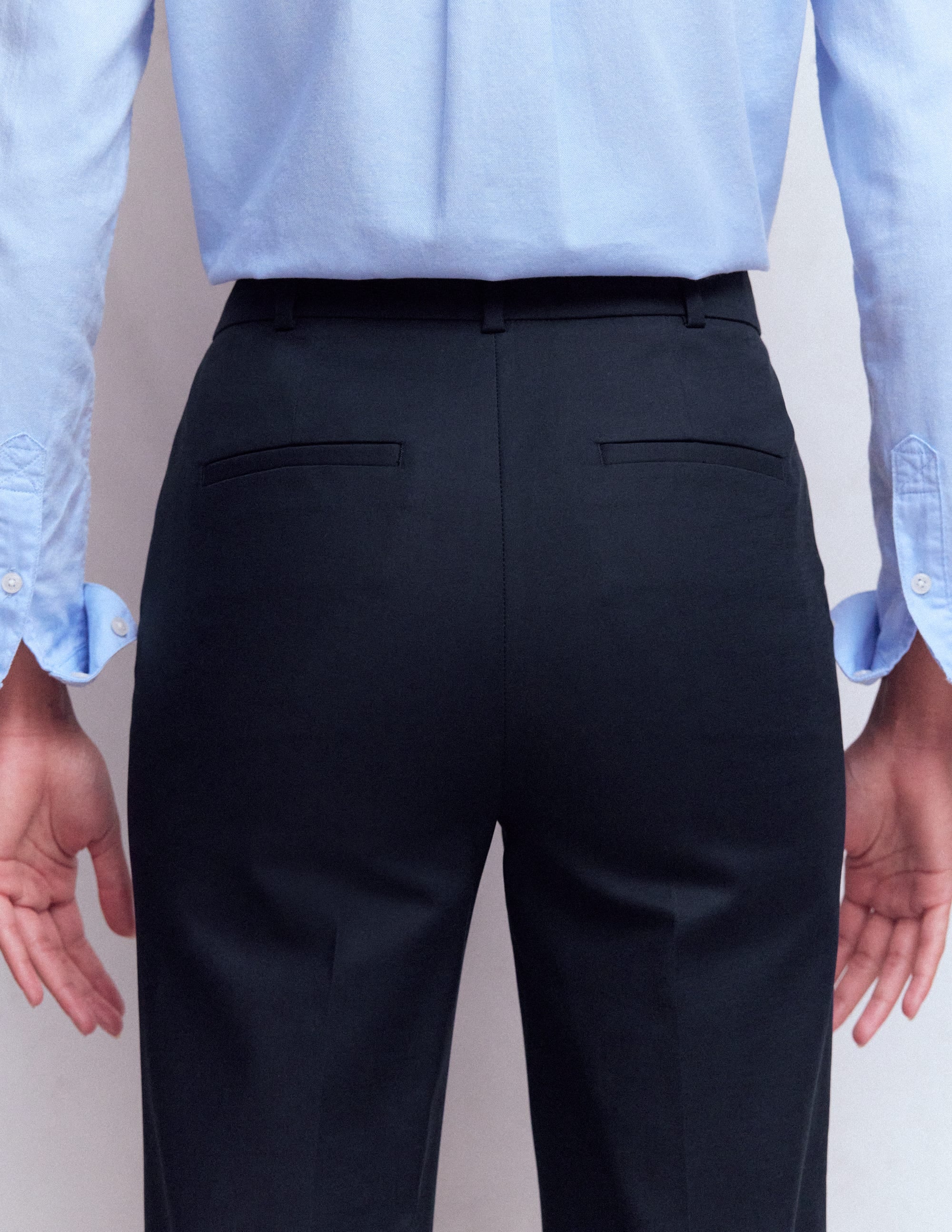 Canonbury Cotton 7/8 Trousers-Navy - Image 5