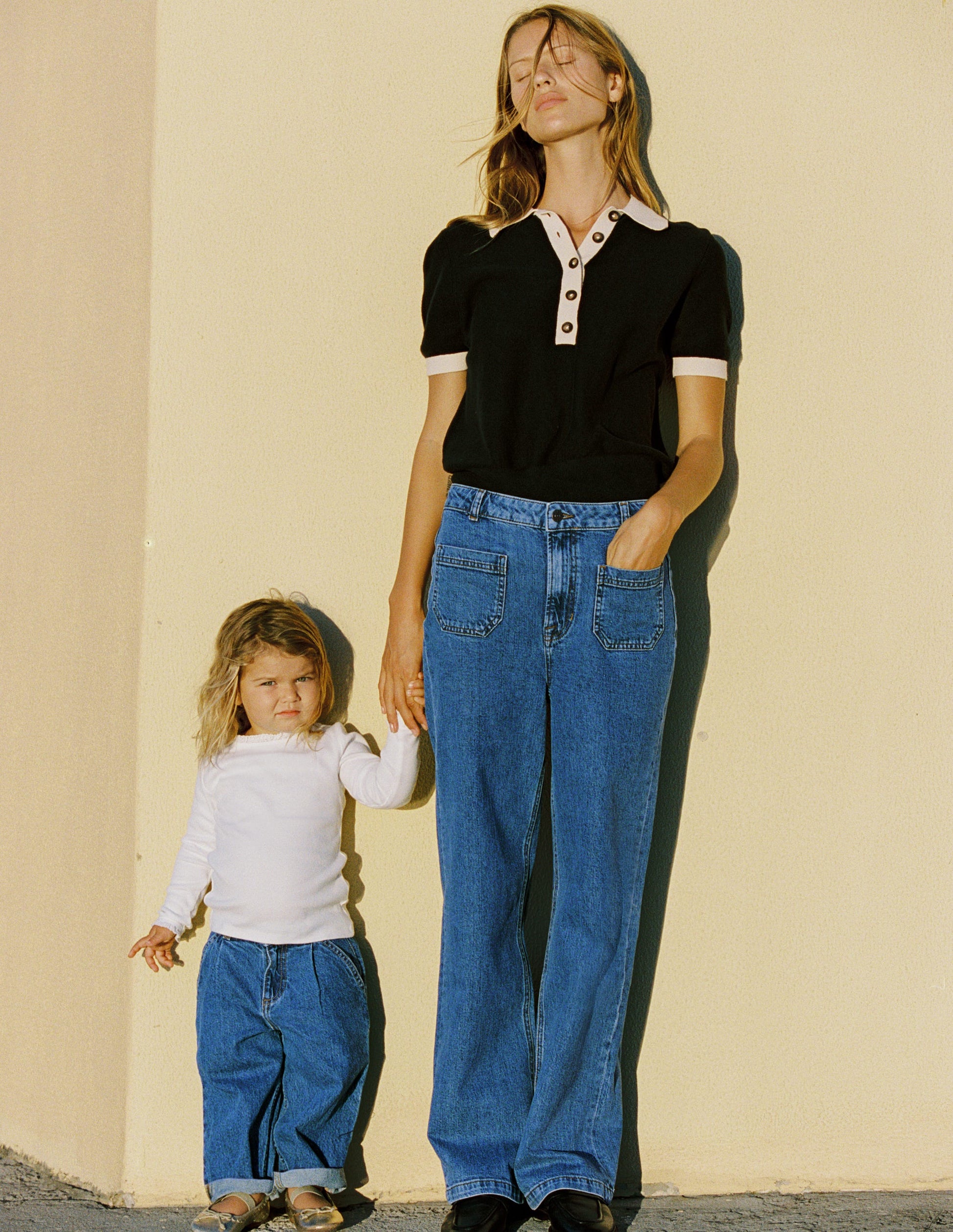 Straight Leg Pocket Jeans-Mid Vintage-6