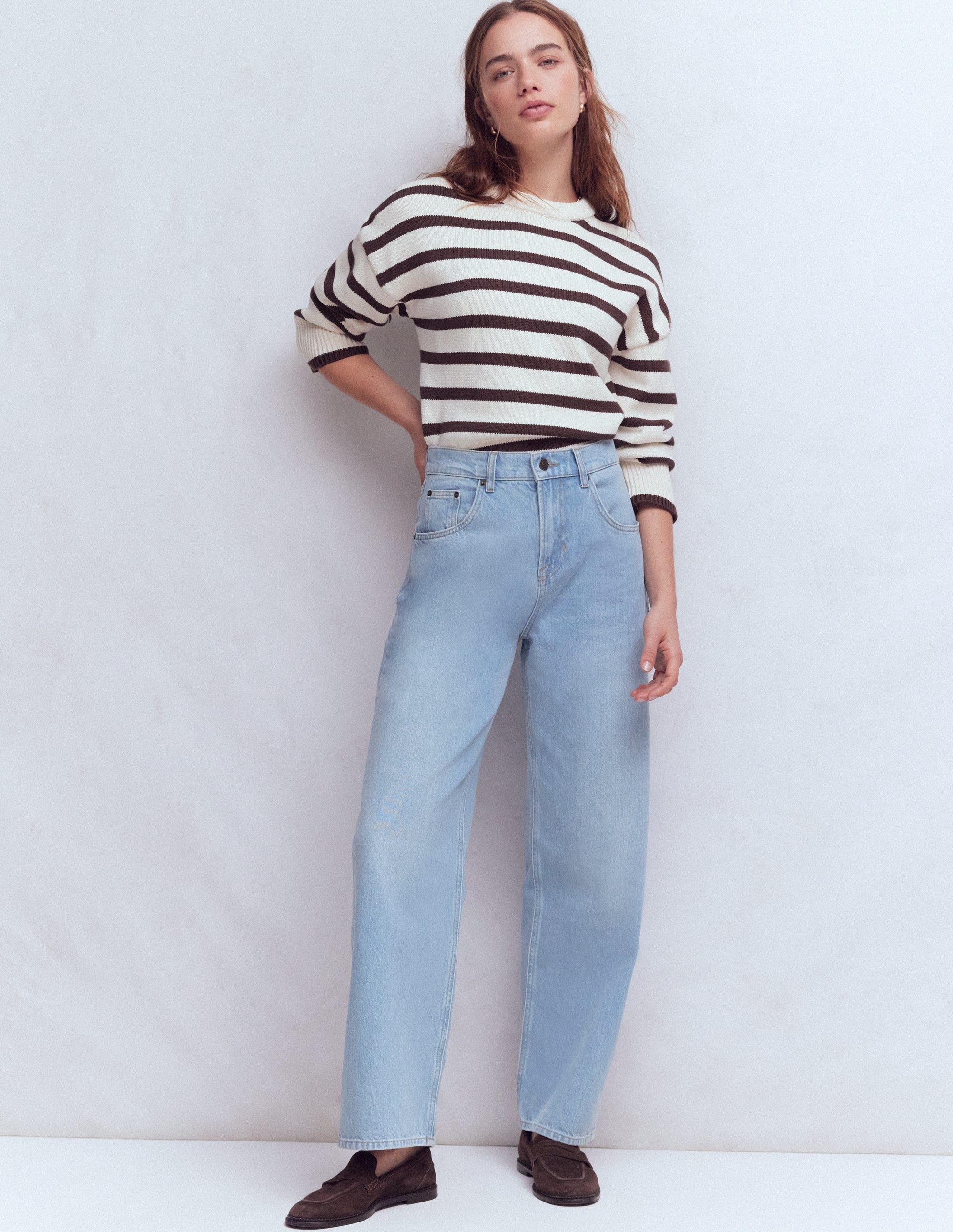 Mid Rise Relaxed Leg Jeans-Authentic Vintage - Image 1