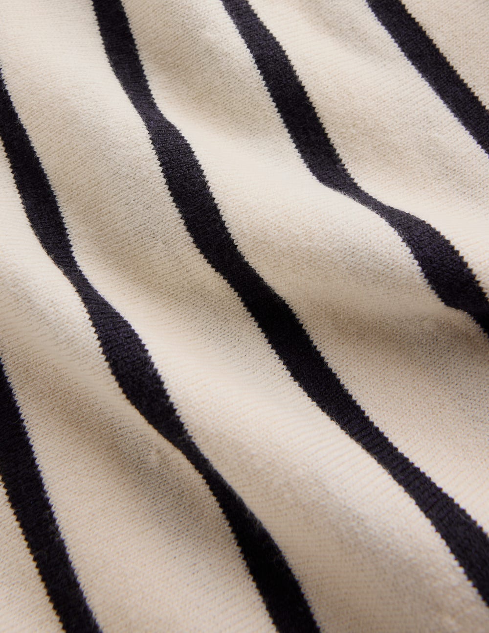 Liz Knitted Midi Skirt-Ivory, Navy-7