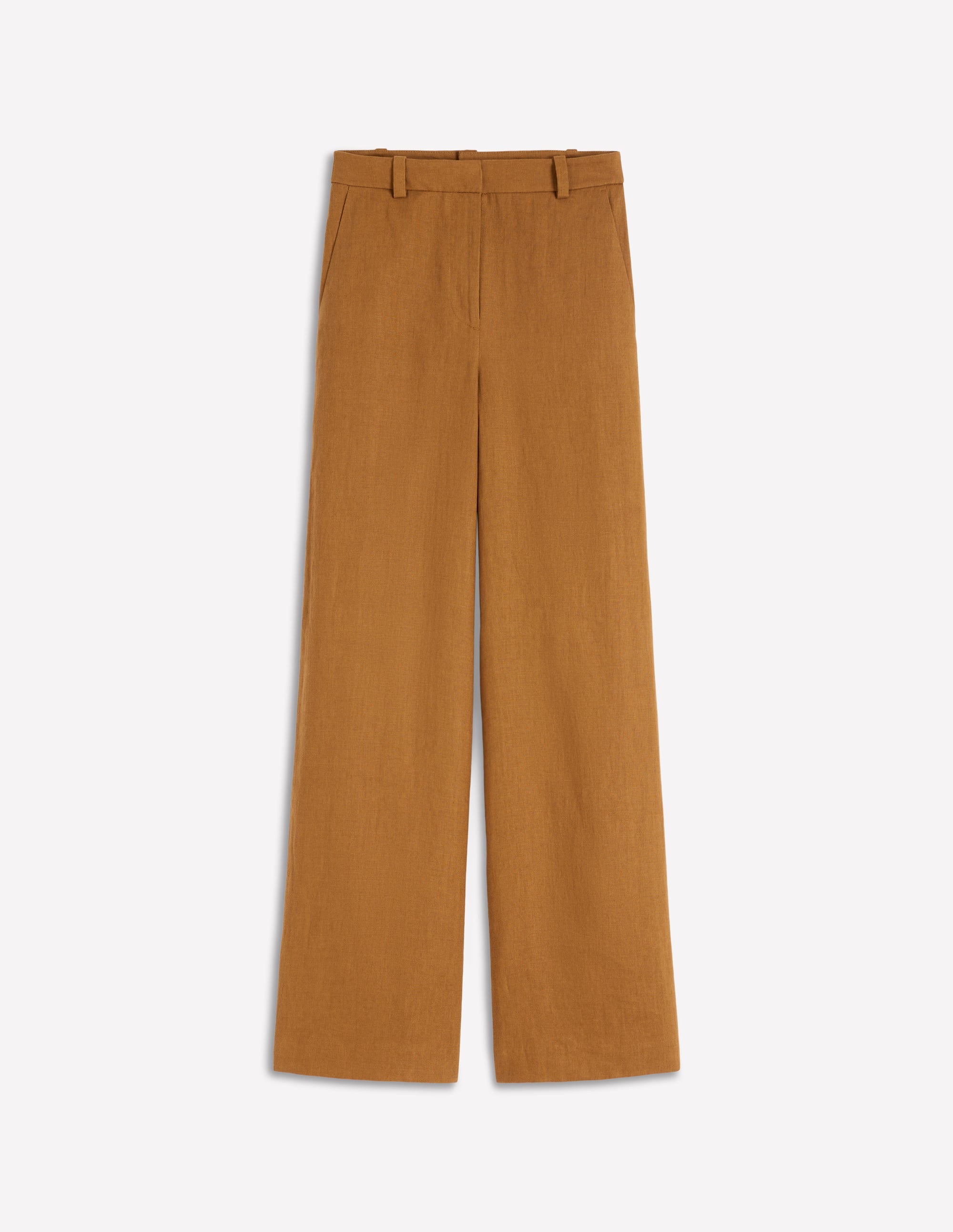 Belgravia Linen Trousers-Gingerbread - Image 5
