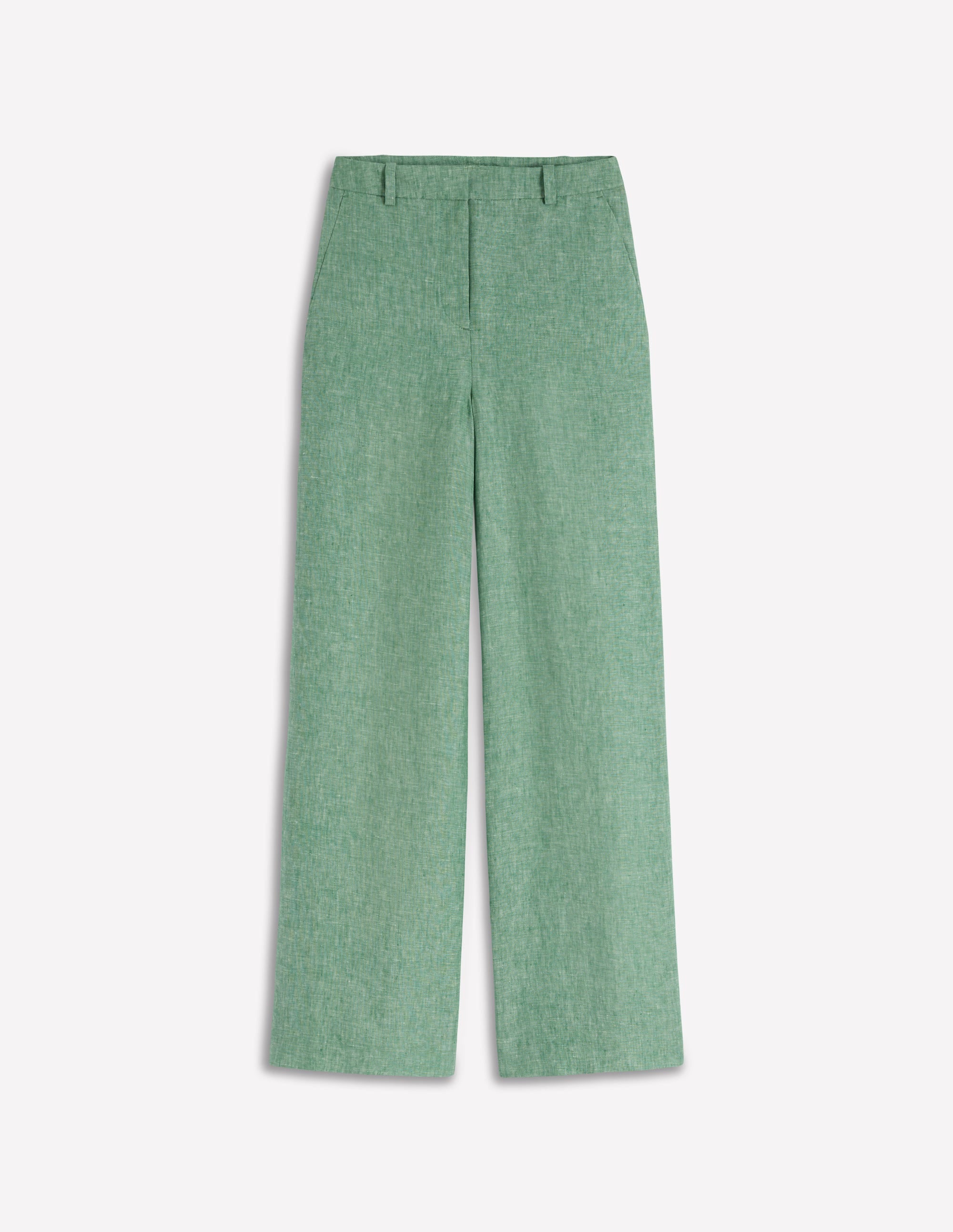 Belgravia Linen Trousers-Aloe Green Chambray - Image 7