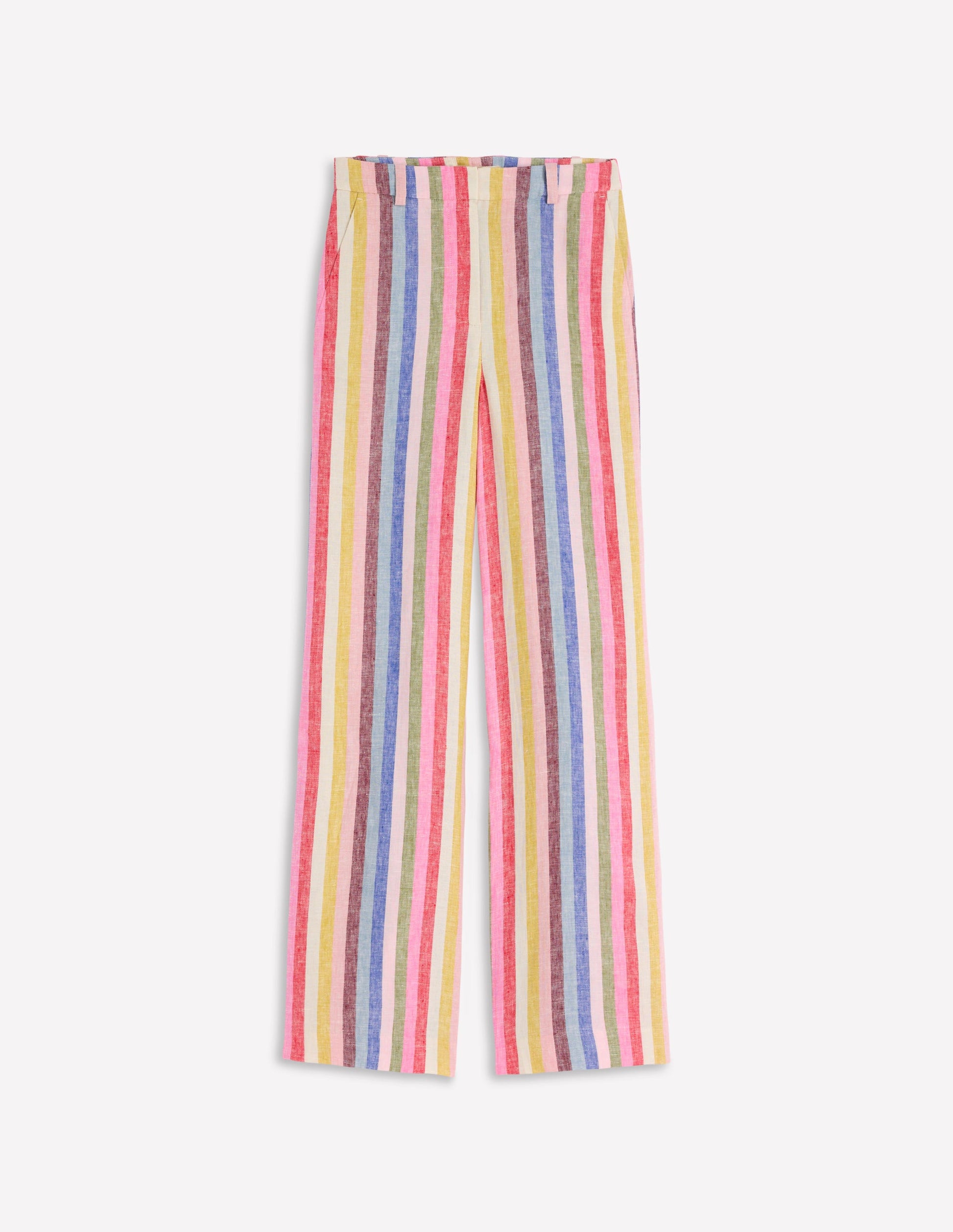 Belgravia Linen Trousers-Multi Stripe-7
