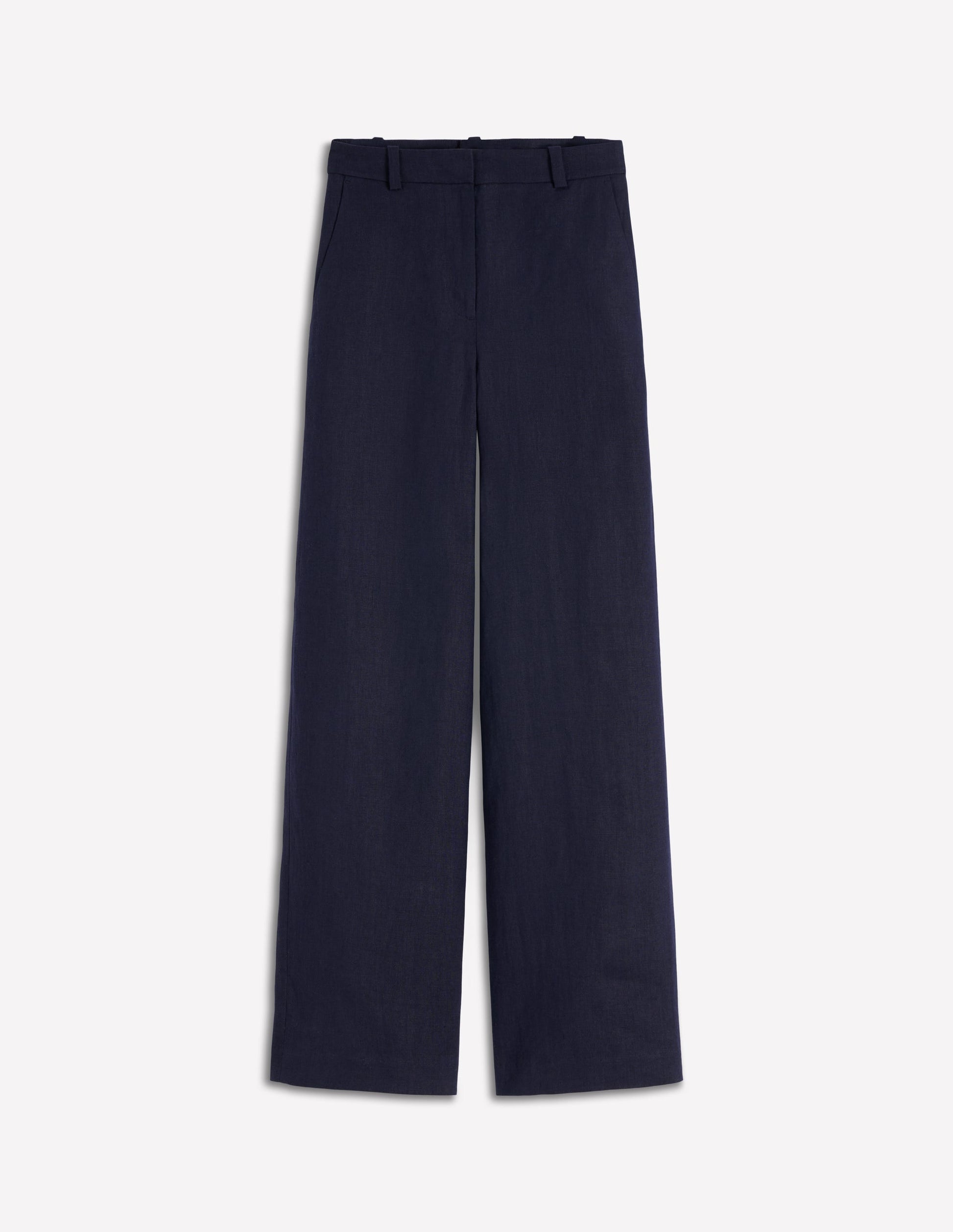 Belgravia Linen Trousers-Navy-5