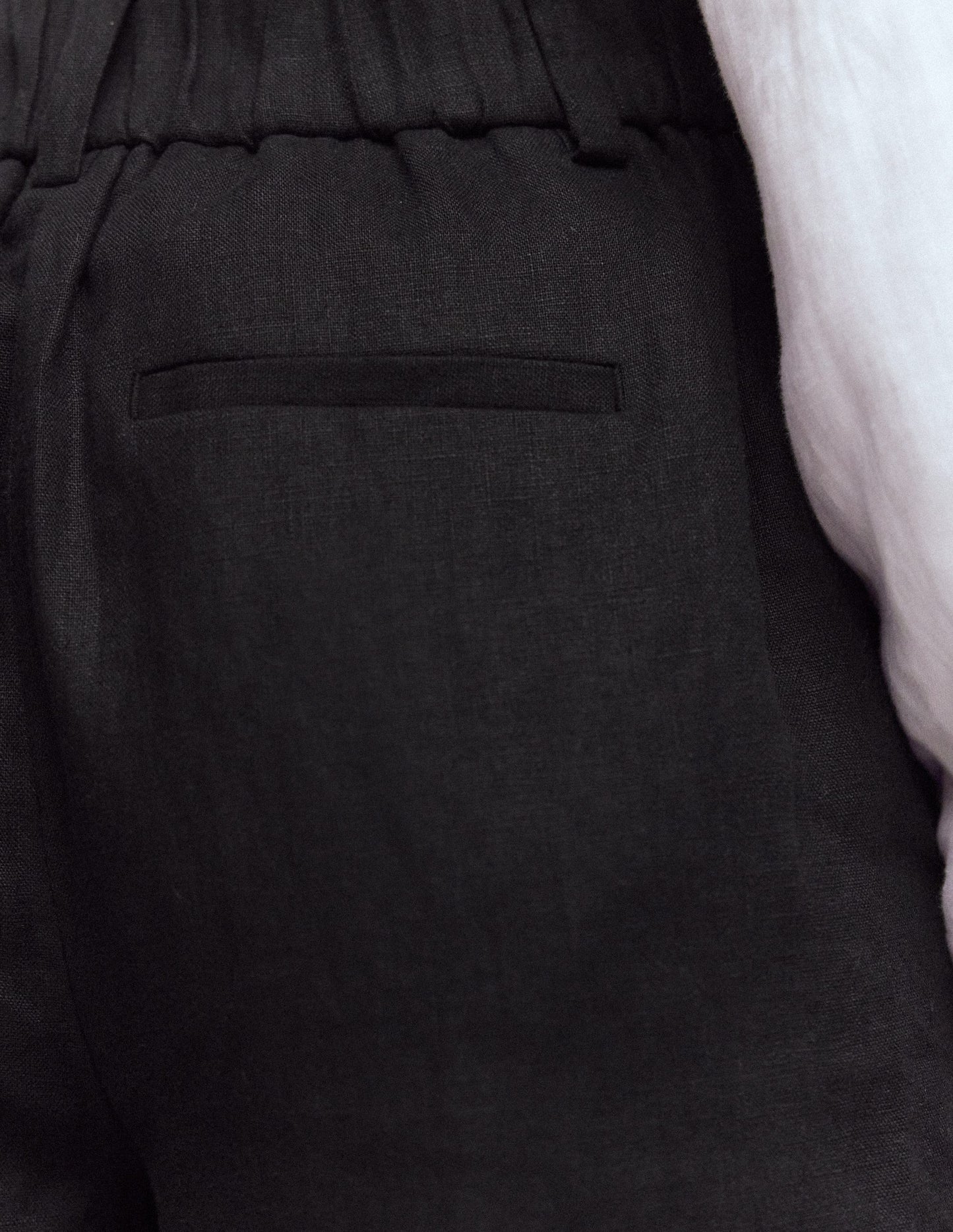 Kensington Linen Trousers-Black